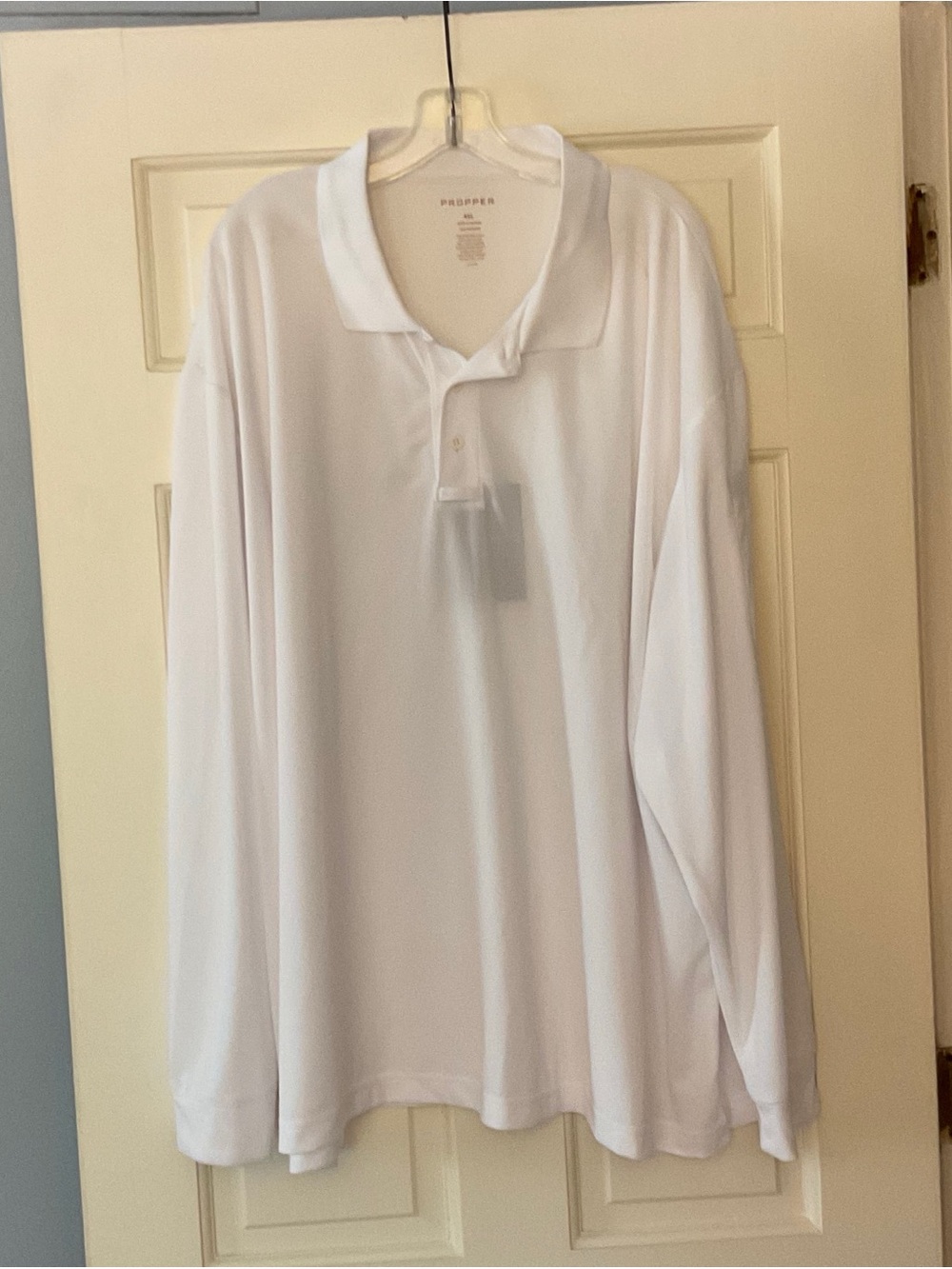 Propper Long Sleeve Uniform Polo Shirt White Men’s 4XL NWT Business Casual Work
